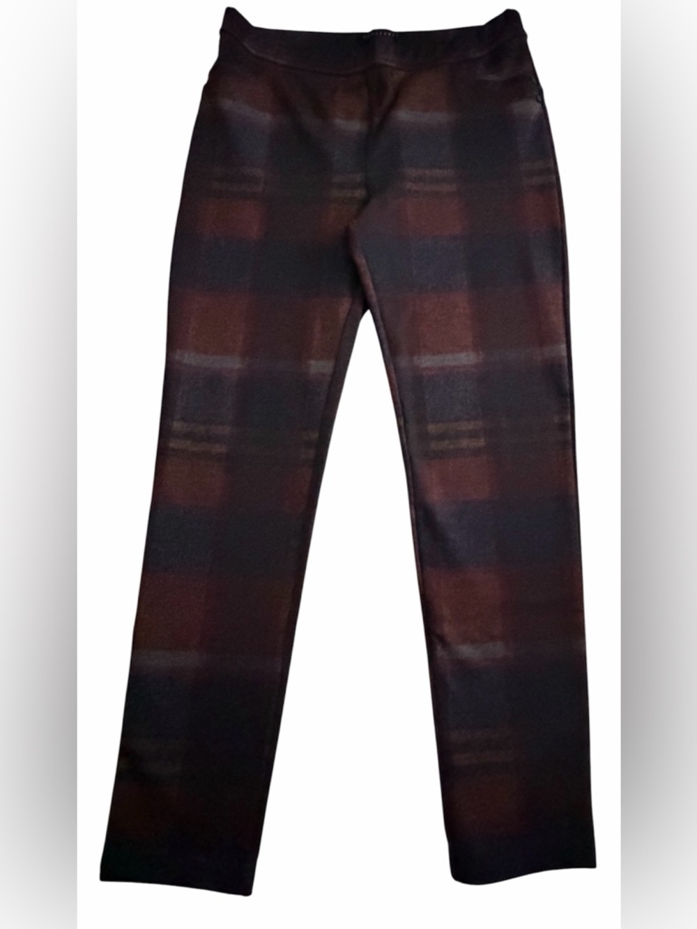 Sanctuary Plaid Slim Pull On Stretchy Pants, Size L - Picture 2 of 16